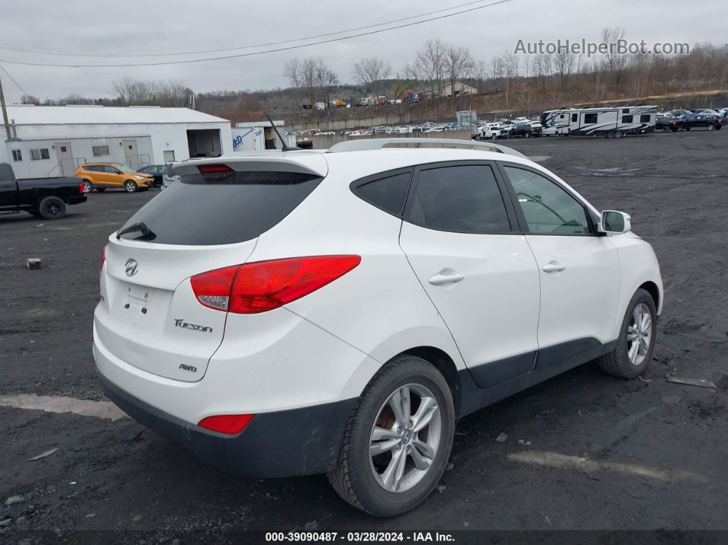 2013 Hyundai Tucson Gls White vin: KM8JUCAC8DU752218