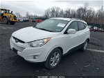 2013 Hyundai Tucson Gls White vin: KM8JUCAC8DU752218