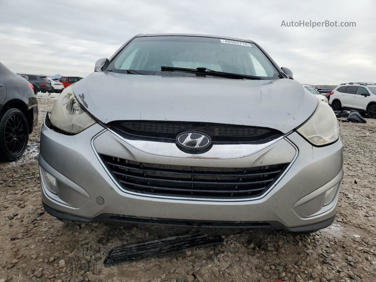 2013 Hyundai Tucson Gls Silver vin: KM8JUCAC9DU604496