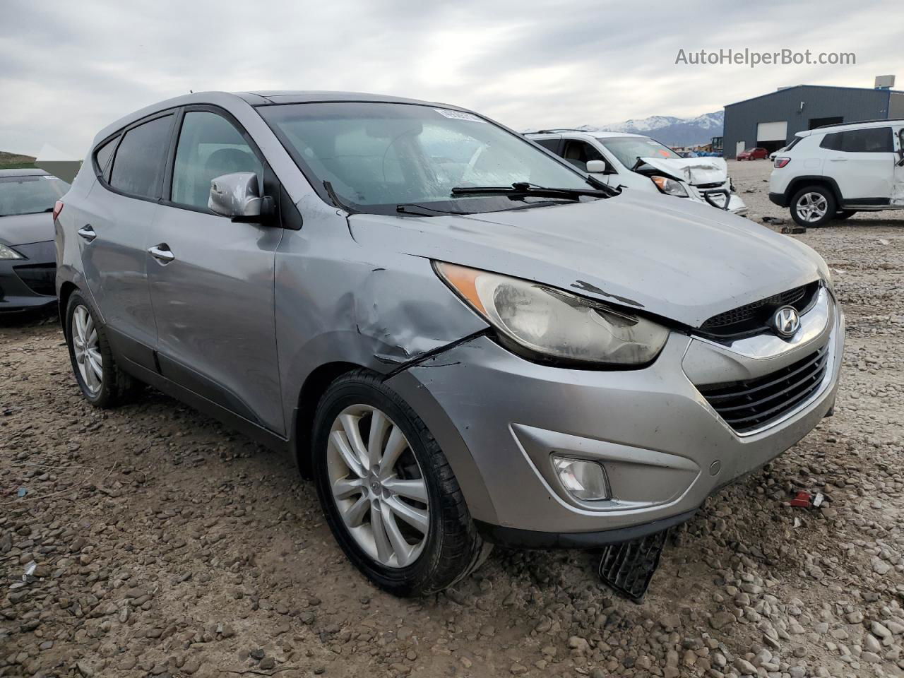 2013 Hyundai Tucson Gls Silver vin: KM8JUCAC9DU604496