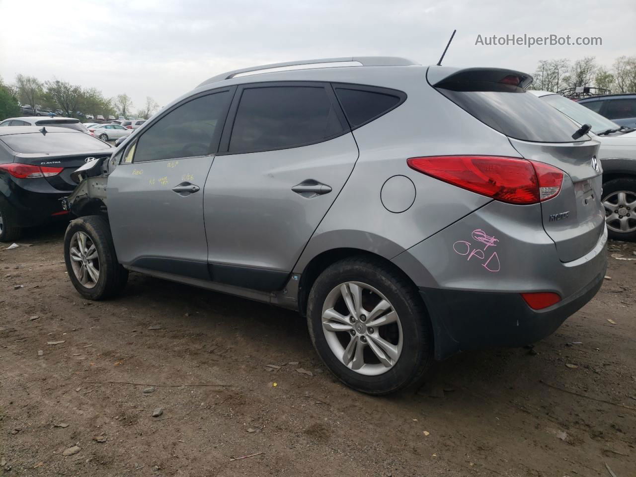 2013 Hyundai Tucson Gls Gray vin: KM8JUCAC9DU711340