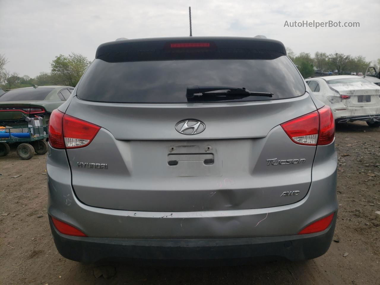 2013 Hyundai Tucson Gls Gray vin: KM8JUCAC9DU711340