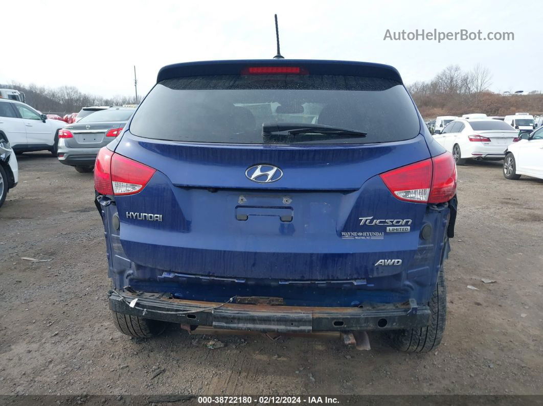 2013 Hyundai Tucson Limited Blue vin: KM8JUCACXDU559925