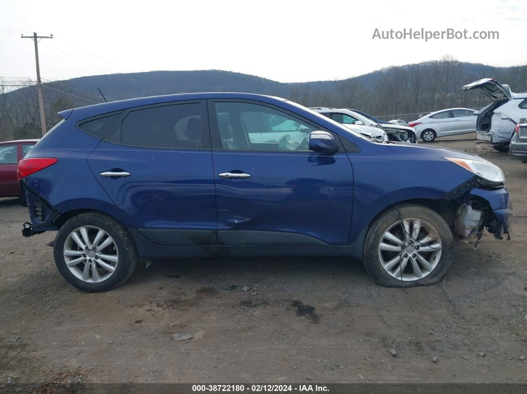 2013 Hyundai Tucson Limited Blue vin: KM8JUCACXDU559925