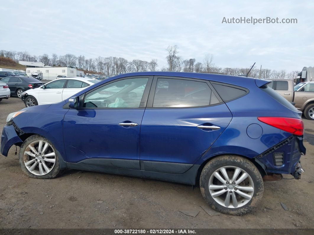 2013 Hyundai Tucson Limited Blue vin: KM8JUCACXDU559925