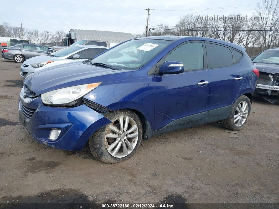 2013 Hyundai Tucson Limited Синий vin: KM8JUCACXDU559925