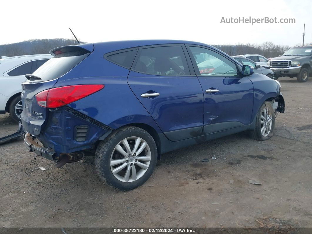 2013 Hyundai Tucson Limited Blue vin: KM8JUCACXDU559925