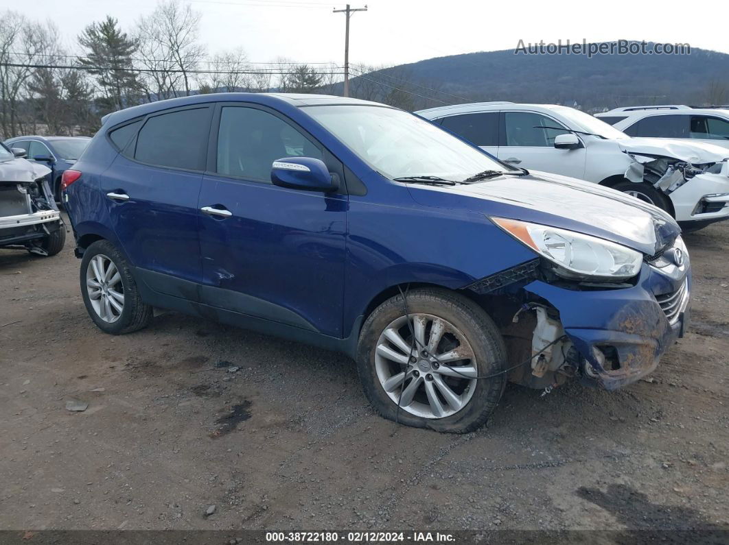 2013 Hyundai Tucson Limited Синий vin: KM8JUCACXDU559925