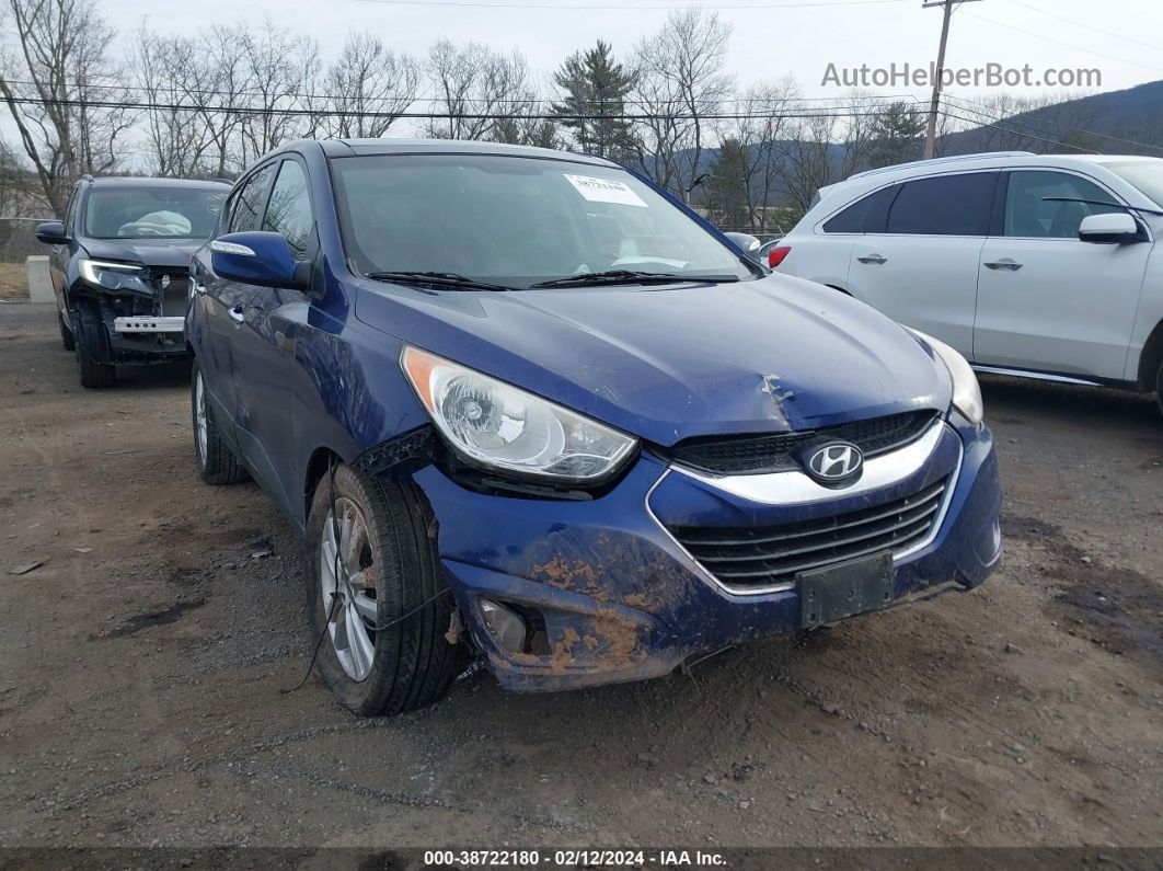 2013 Hyundai Tucson Limited Blue vin: KM8JUCACXDU559925