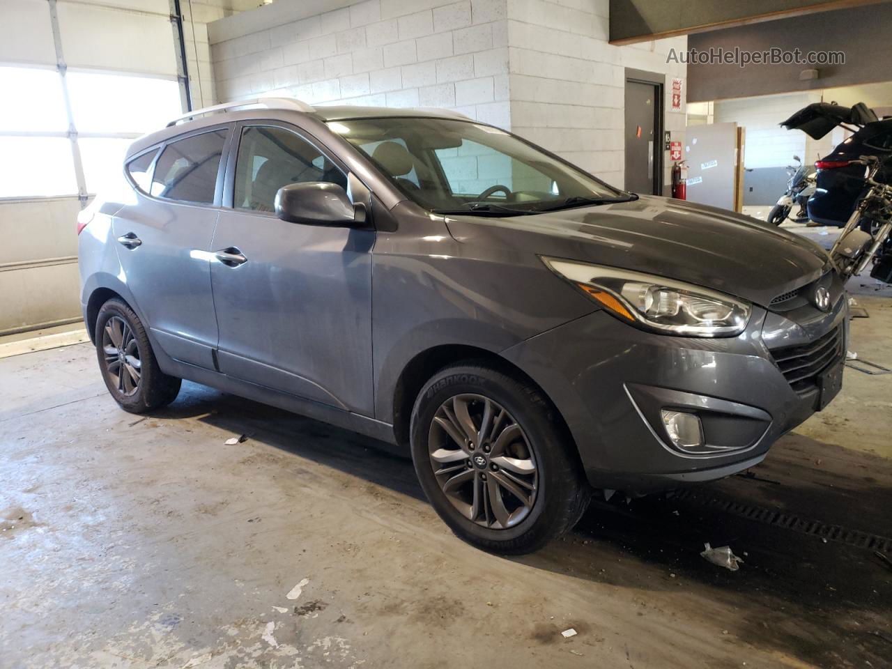 2014 Hyundai Tucson Gls Gray vin: KM8JUCAG0EU899220