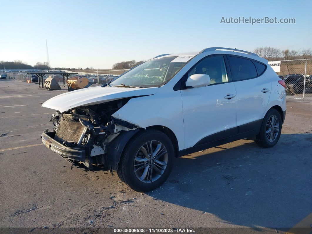 2014 Hyundai Tucson Se White vin: KM8JUCAG1EU877050