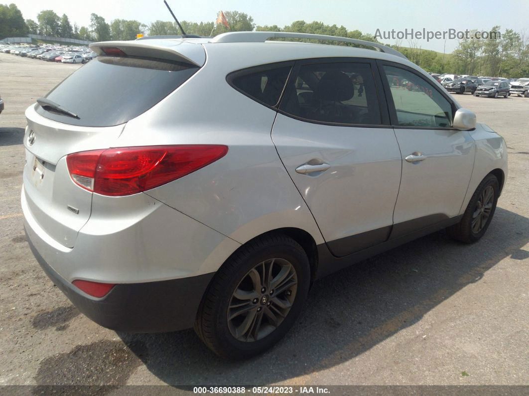 2014 Hyundai Tucson Se Серебряный vin: KM8JUCAG1EU912203