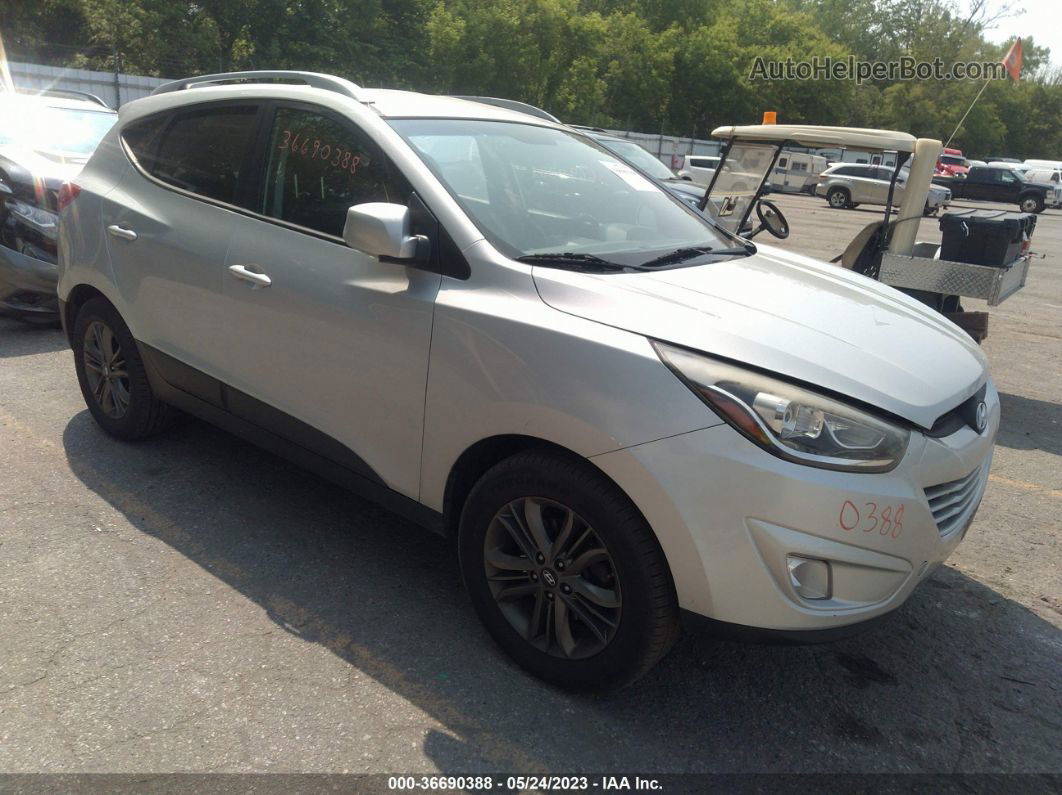 2014 Hyundai Tucson Se Серебряный vin: KM8JUCAG1EU912203