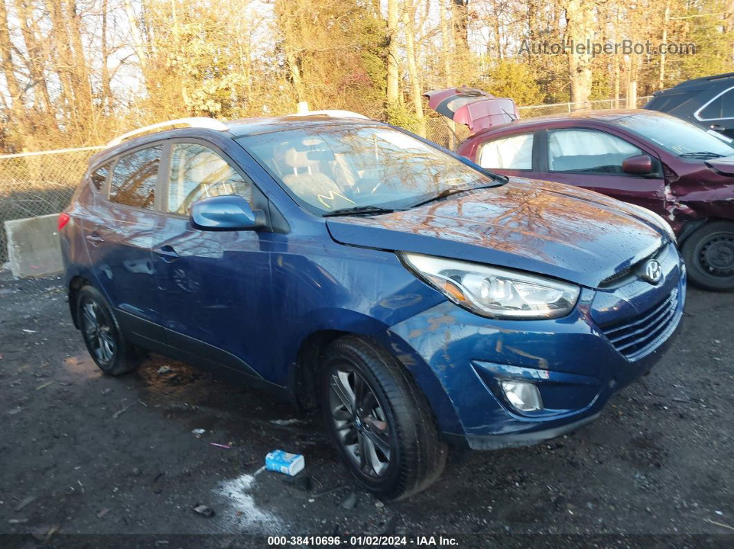 2014 Hyundai Tucson Se Синий vin: KM8JUCAG2EU845496