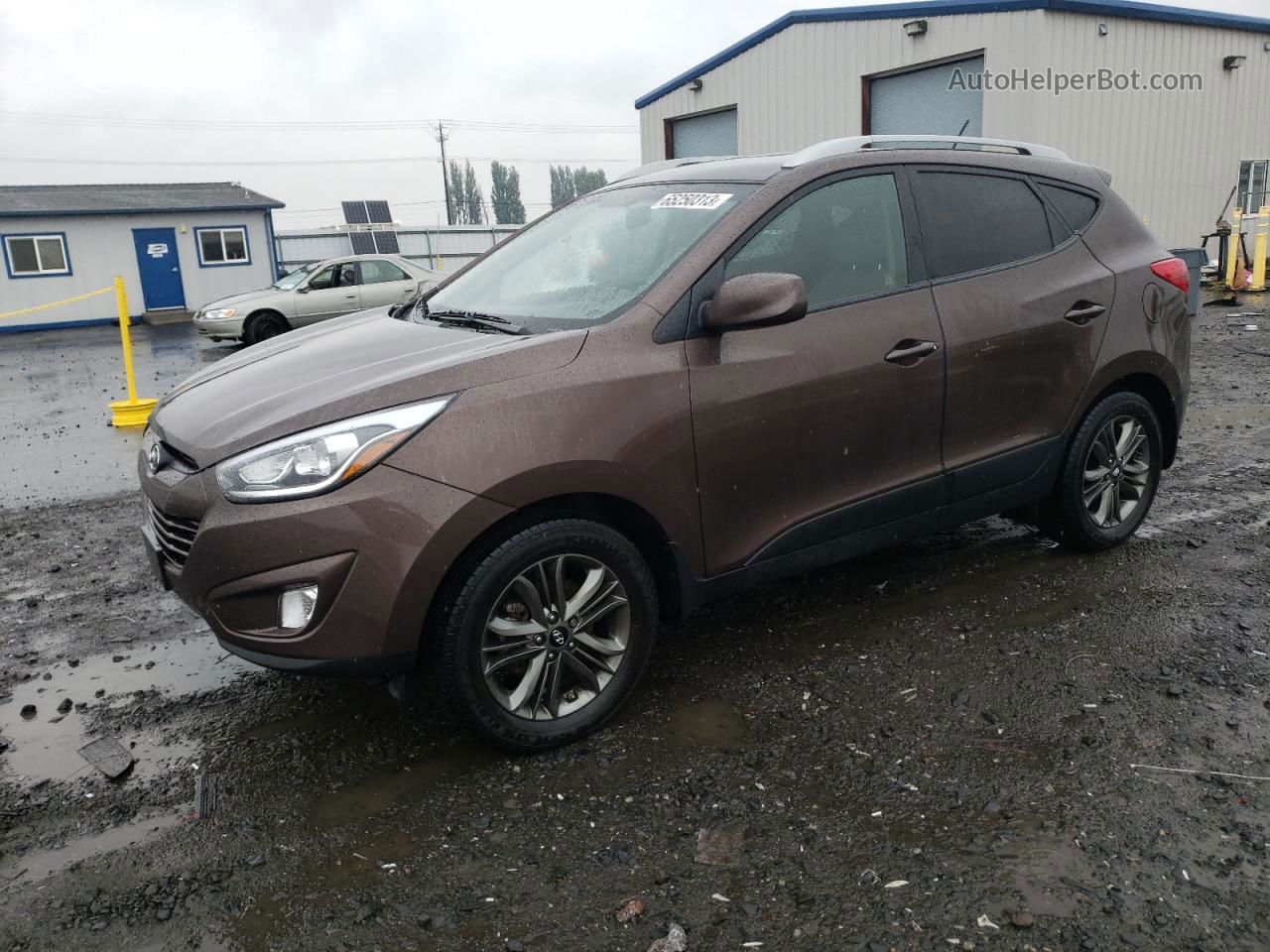 2014 Hyundai Tucson Gls Коричневый vin: KM8JUCAG2EU854571