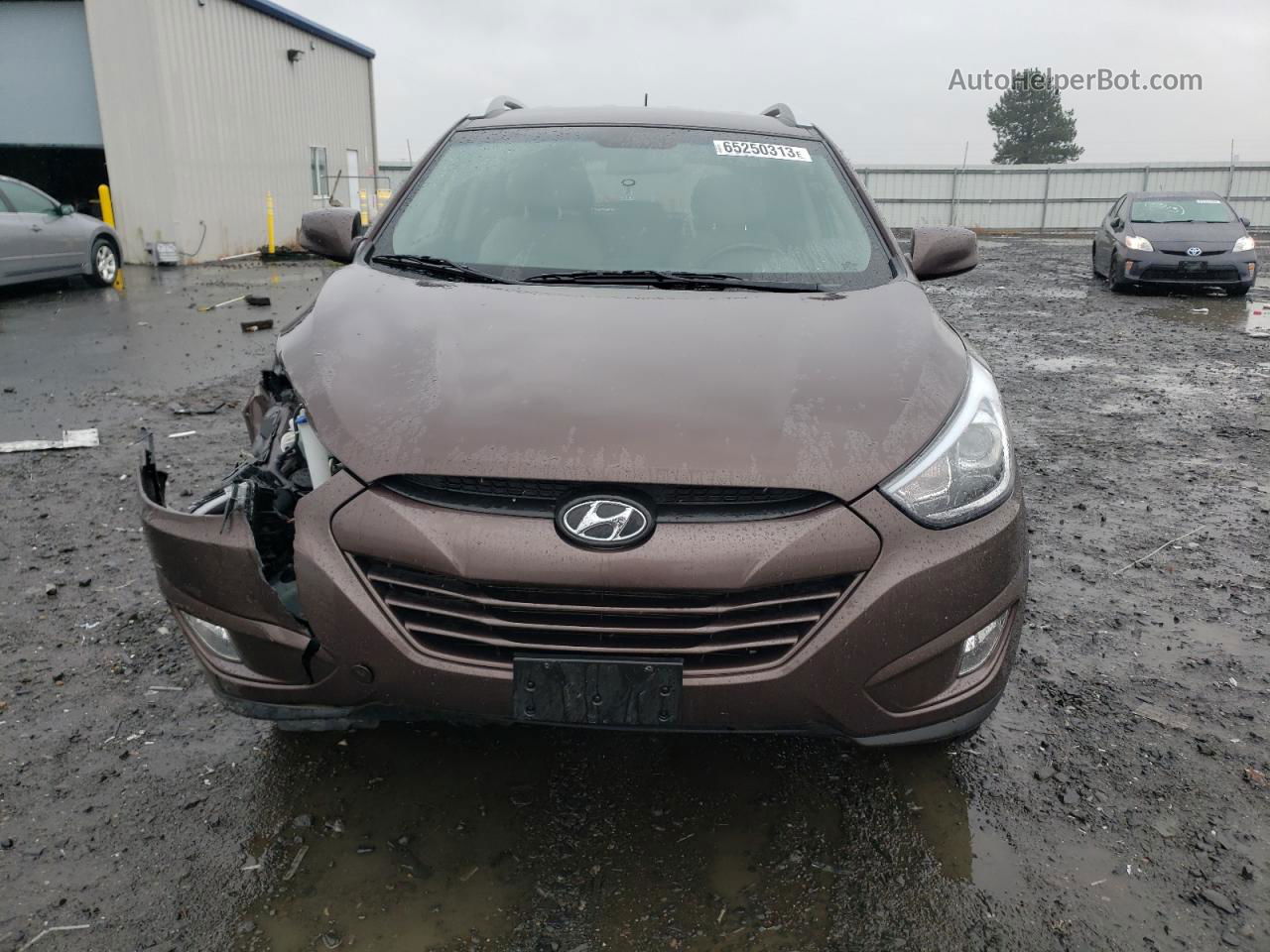 2014 Hyundai Tucson Gls Brown vin: KM8JUCAG2EU854571