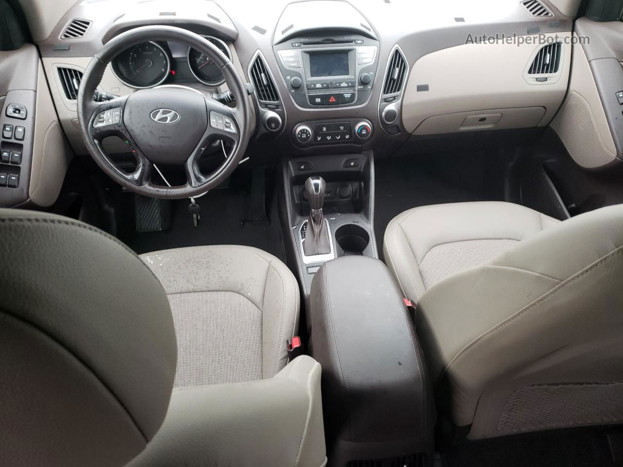 2014 Hyundai Tucson Gls Коричневый vin: KM8JUCAG2EU854571