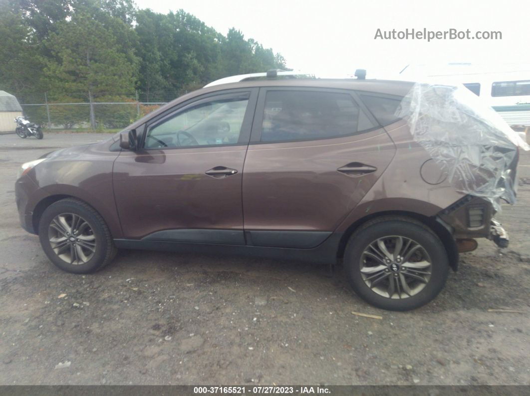 2014 Hyundai Tucson Se Коричневый vin: KM8JUCAG2EU865330