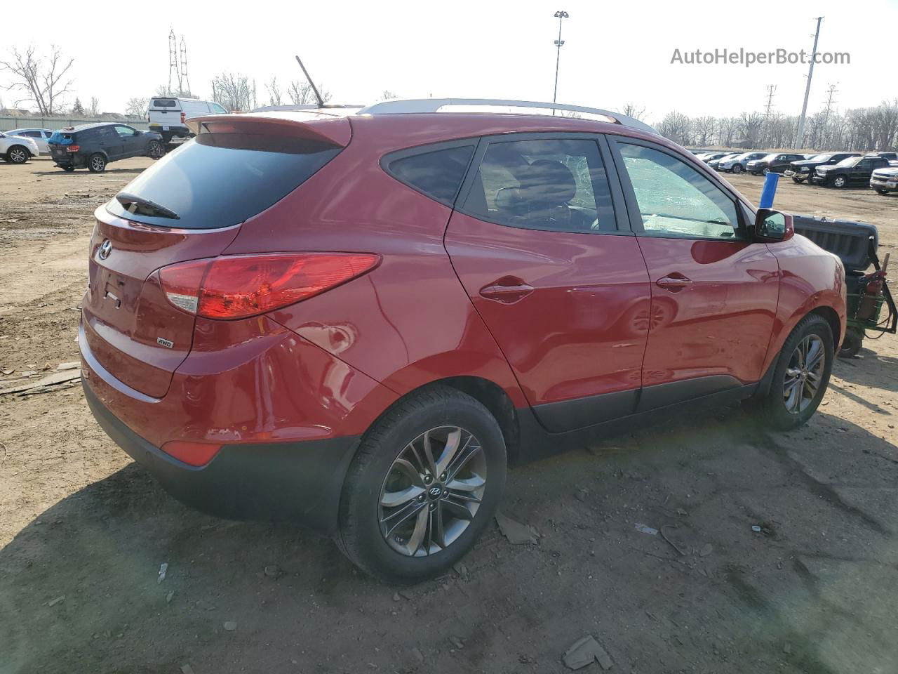 2014 Hyundai Tucson Gls Red vin: KM8JUCAG2EU904689