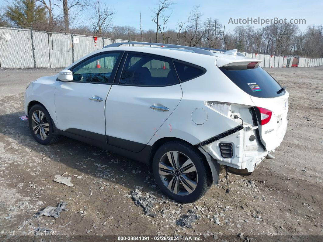 2014 Hyundai Tucson Limited White vin: KM8JUCAG3EU846494