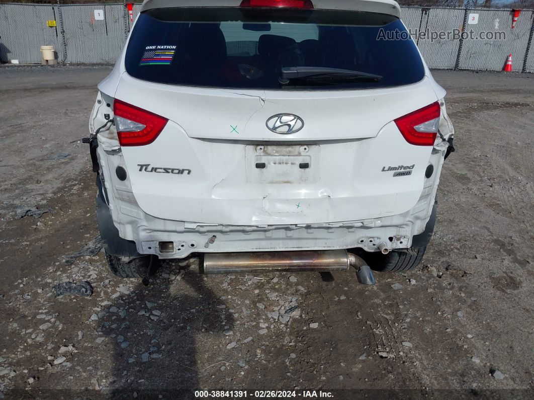 2014 Hyundai Tucson Limited White vin: KM8JUCAG3EU846494