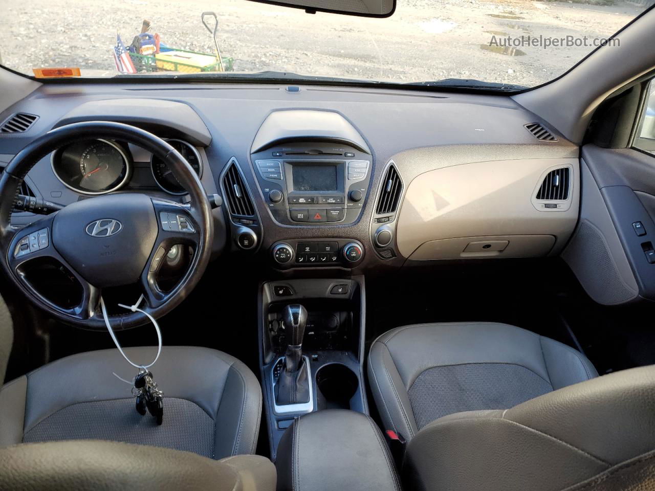 2014 Hyundai Tucson Gls Серебряный vin: KM8JUCAG3EU923302