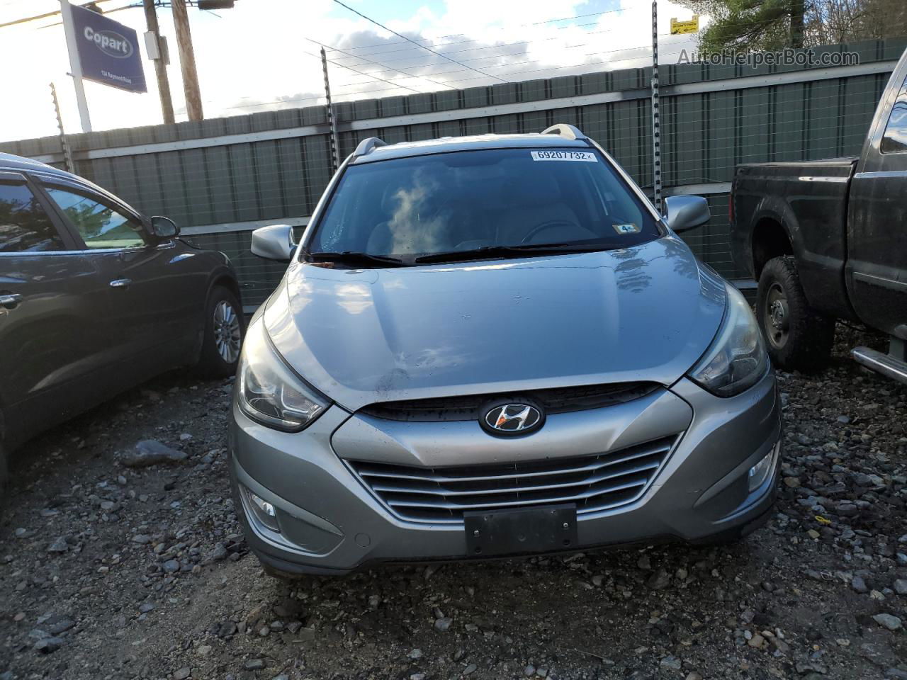 2014 Hyundai Tucson Gls Серебряный vin: KM8JUCAG3EU923302