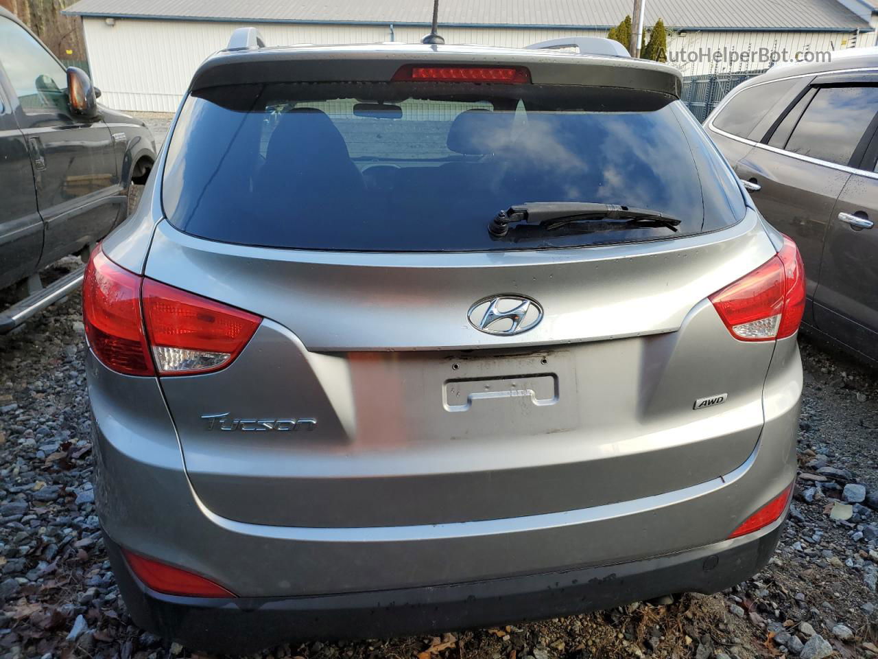 2014 Hyundai Tucson Gls Серебряный vin: KM8JUCAG3EU923302