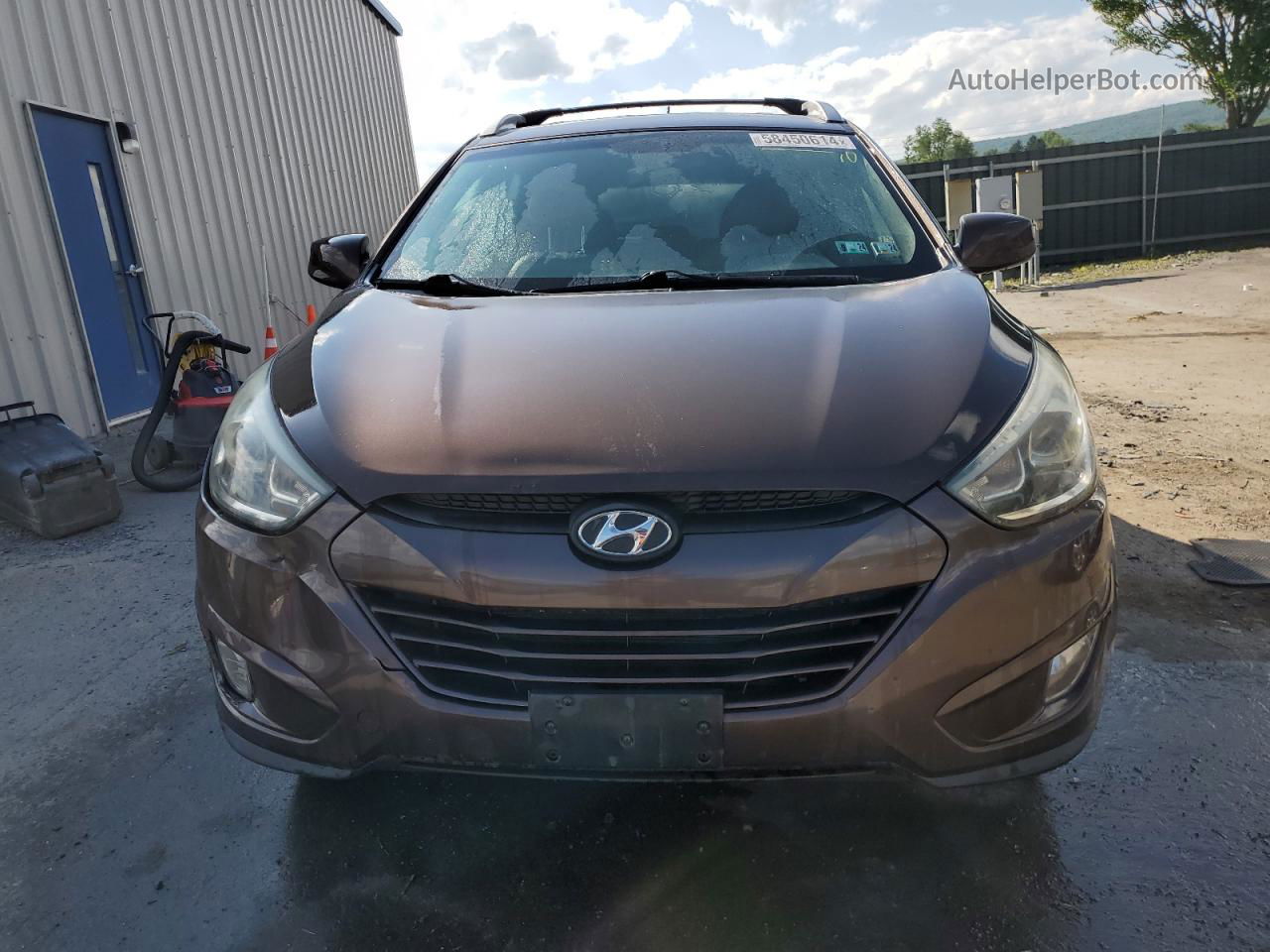 2014 Hyundai Tucson Gls Brown vin: KM8JUCAG3EU944490