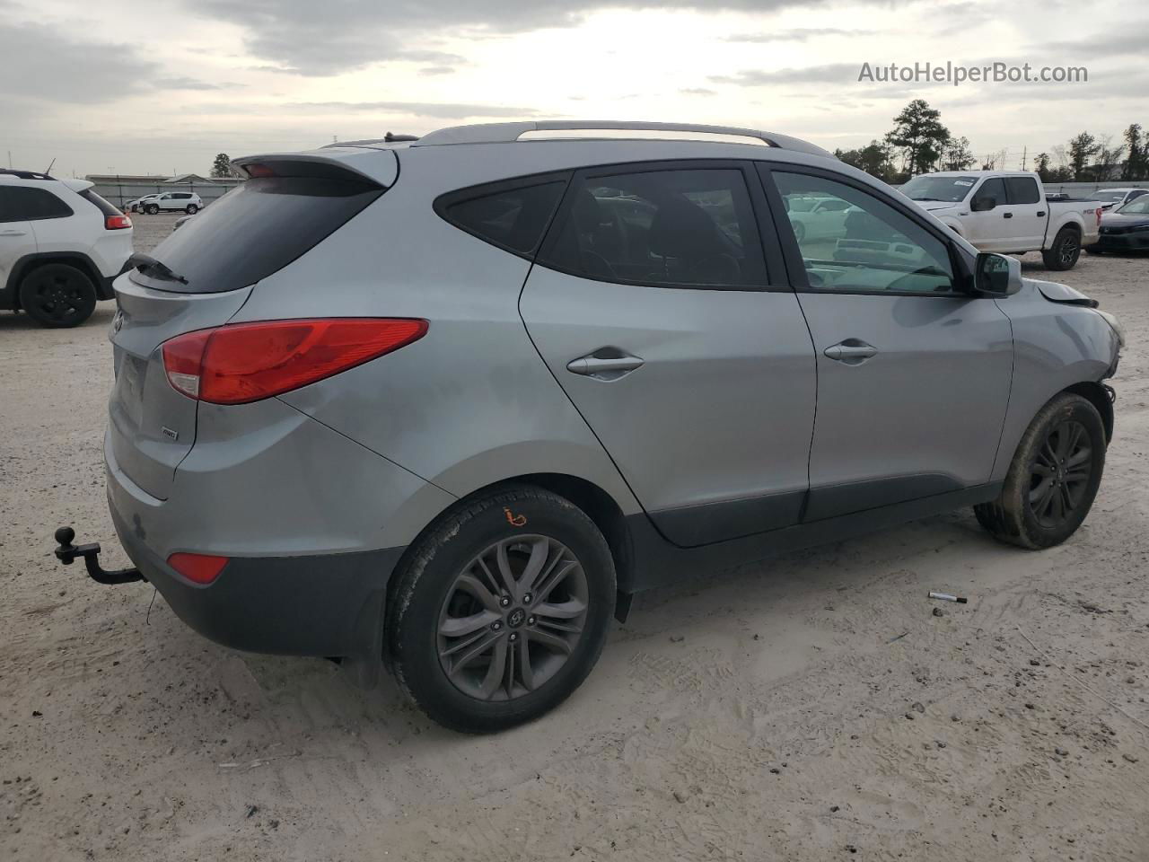 2014 Hyundai Tucson Gls Gray vin: KM8JUCAG4EU896207