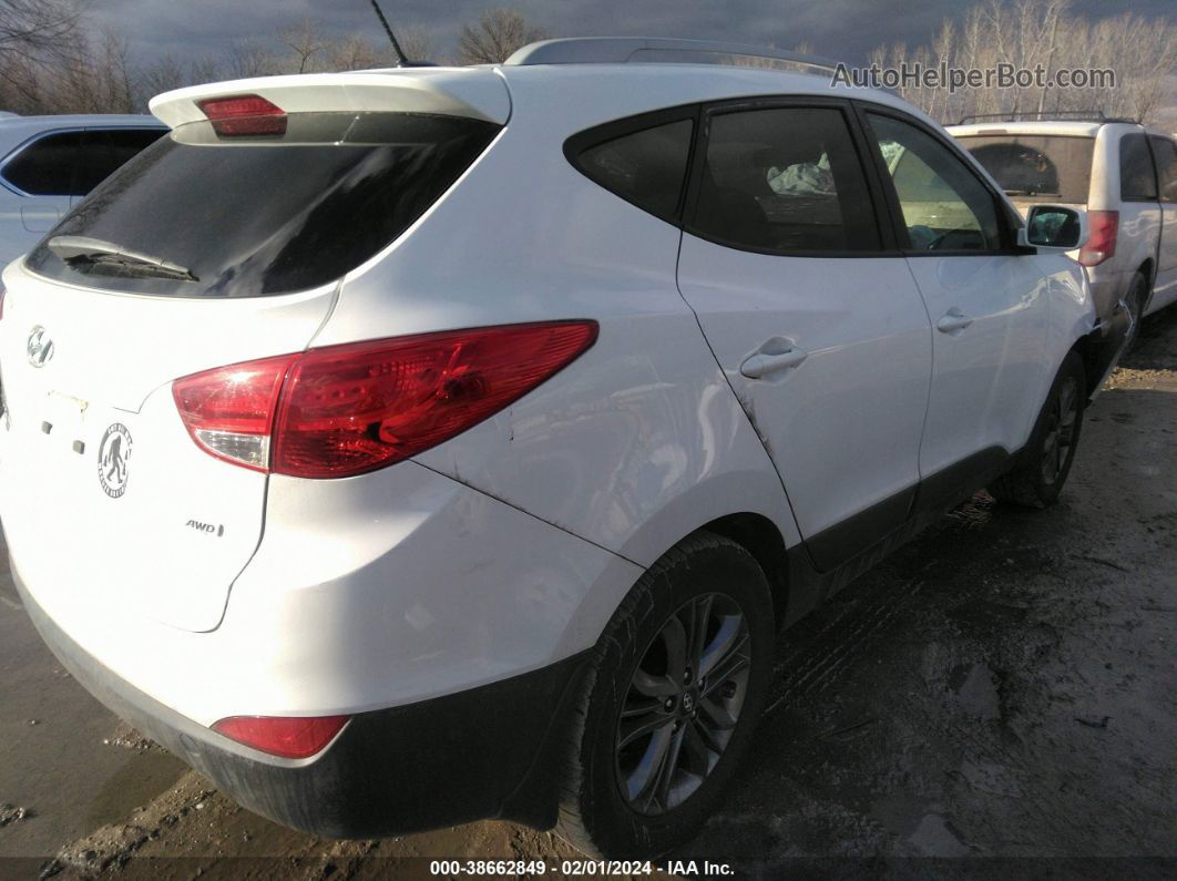 2014 Hyundai Tucson Se White vin: KM8JUCAG4EU904614