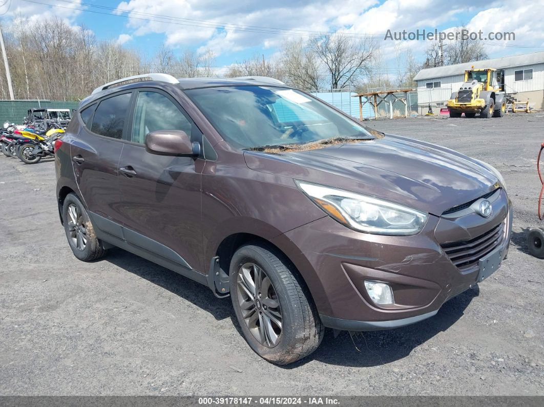 2014 Hyundai Tucson Se Brown vin: KM8JUCAG5EU816848