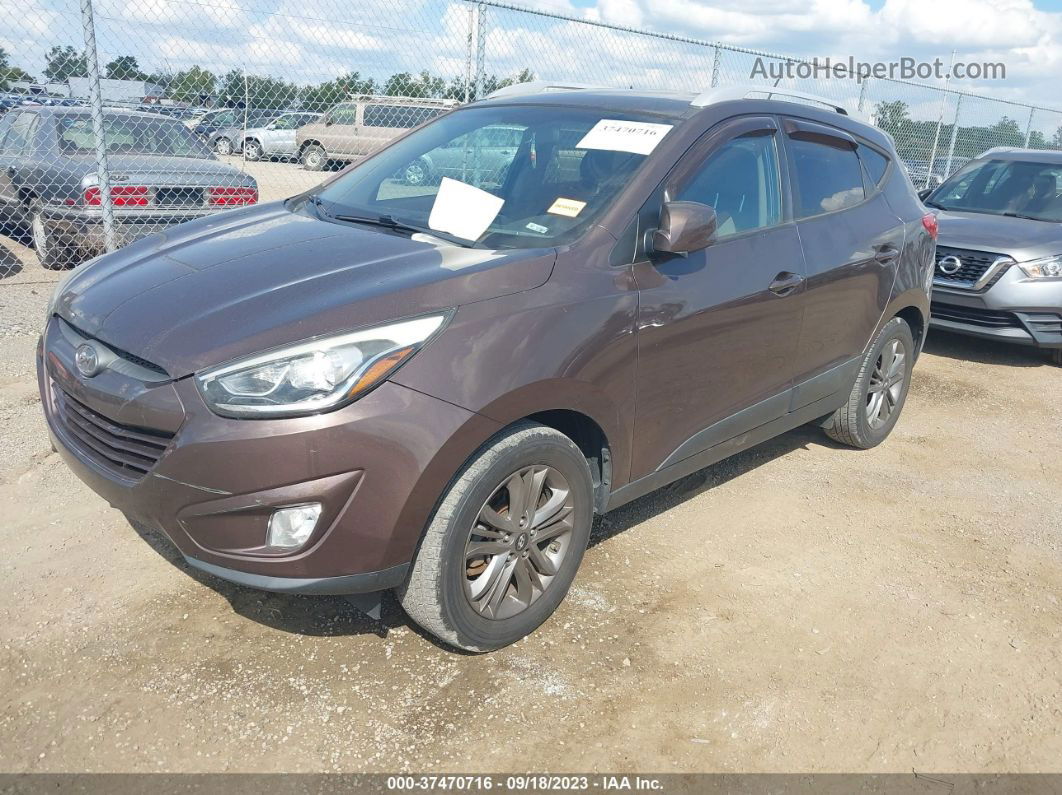 2014 Hyundai Tucson Se Коричневый vin: KM8JUCAG5EU829213