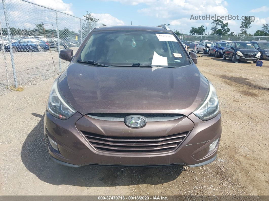 2014 Hyundai Tucson Se Brown vin: KM8JUCAG5EU829213