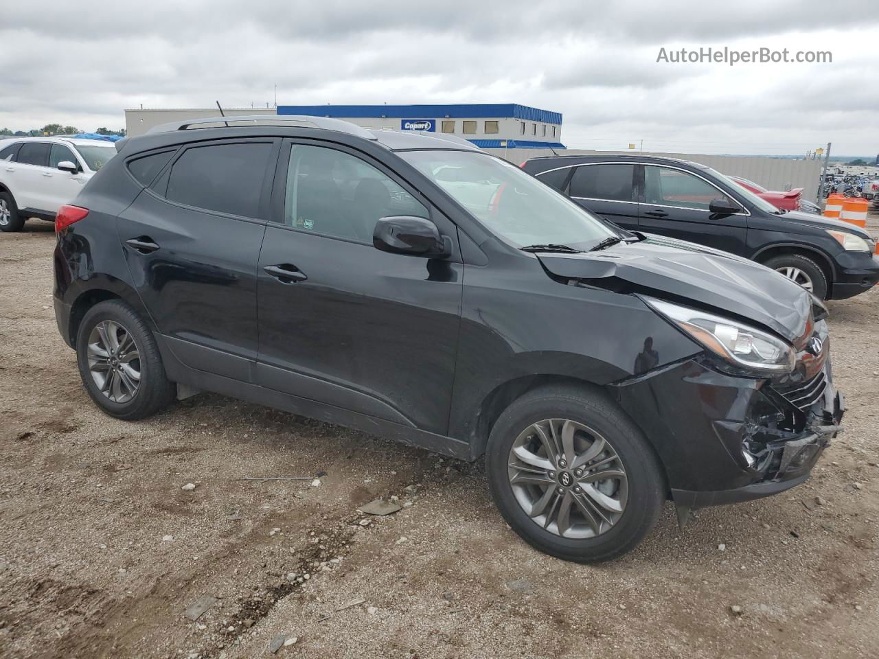 2014 Hyundai Tucson Gls Black vin: KM8JUCAG5EU830023