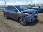 2014 Hyundai Tucson Gls Gray vin: KM8JUCAG5EU850093