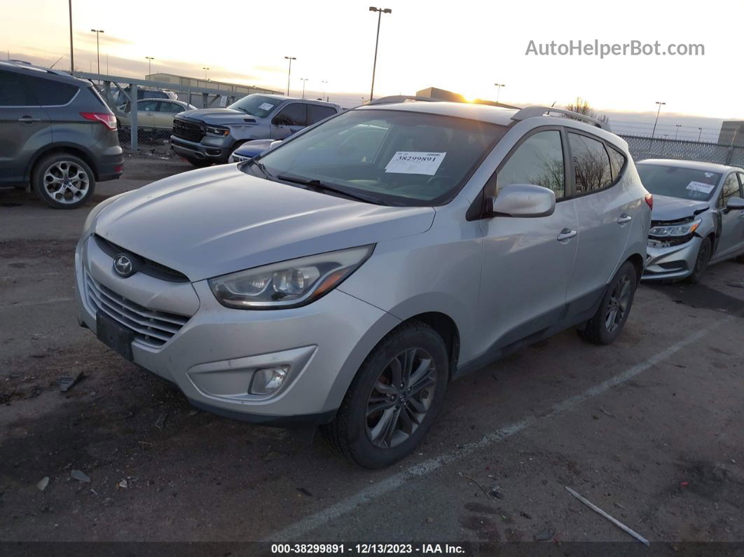 2014 Hyundai Tucson Se Silver vin: KM8JUCAG5EU885023