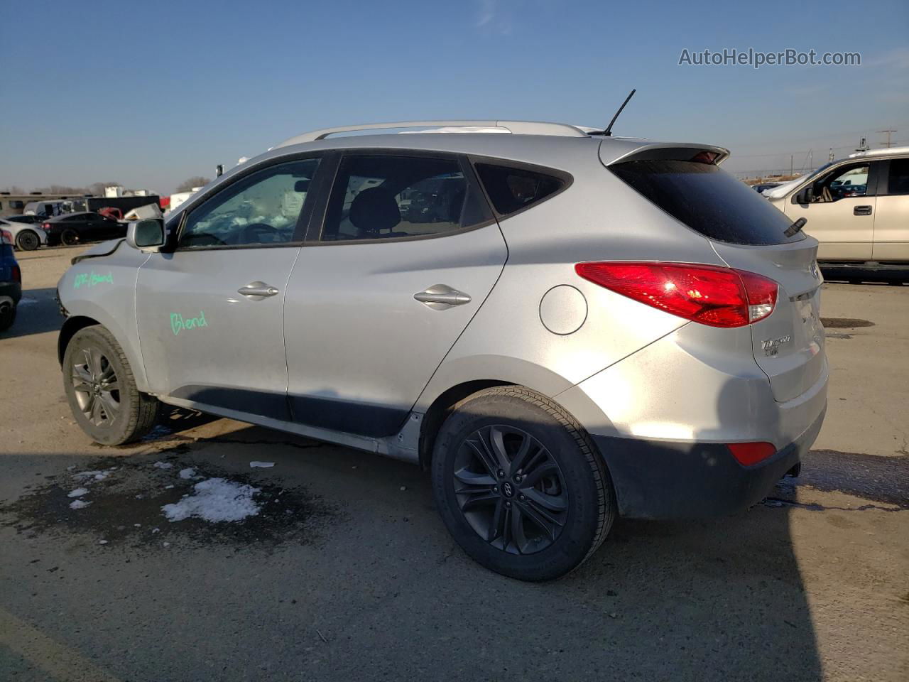 2014 Hyundai Tucson Gls Gray vin: KM8JUCAG5EU917940