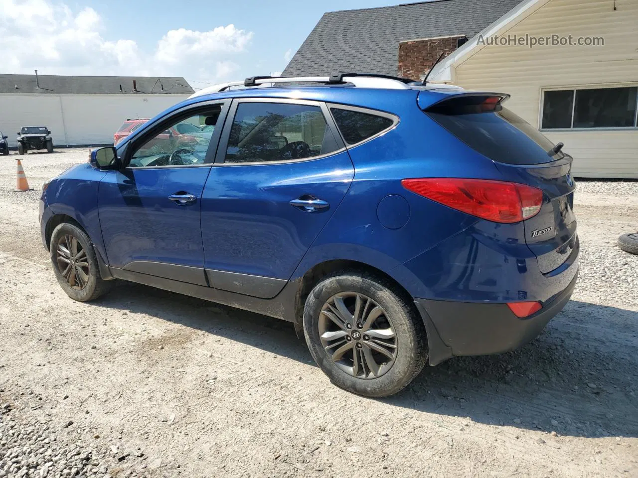 2014 Hyundai Tucson Gls Blue vin: KM8JUCAG5EU922474