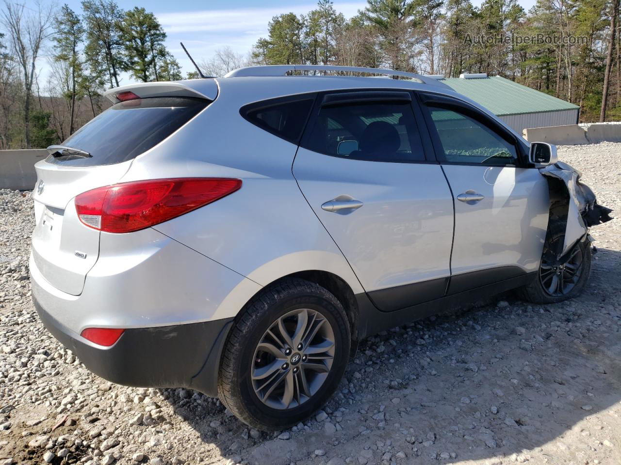 2014 Hyundai Tucson Gls Silver vin: KM8JUCAG6EU831634