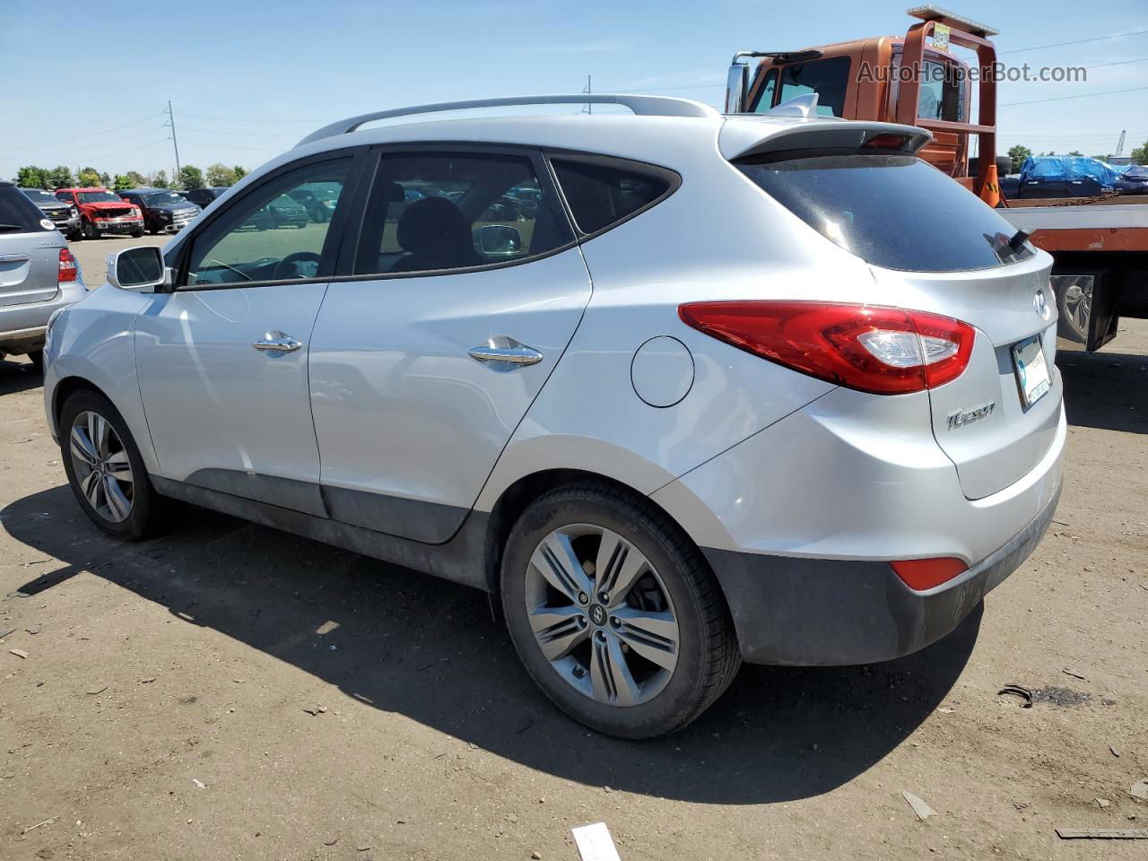 2014 Hyundai Tucson Gls Silver vin: KM8JUCAG6EU859319