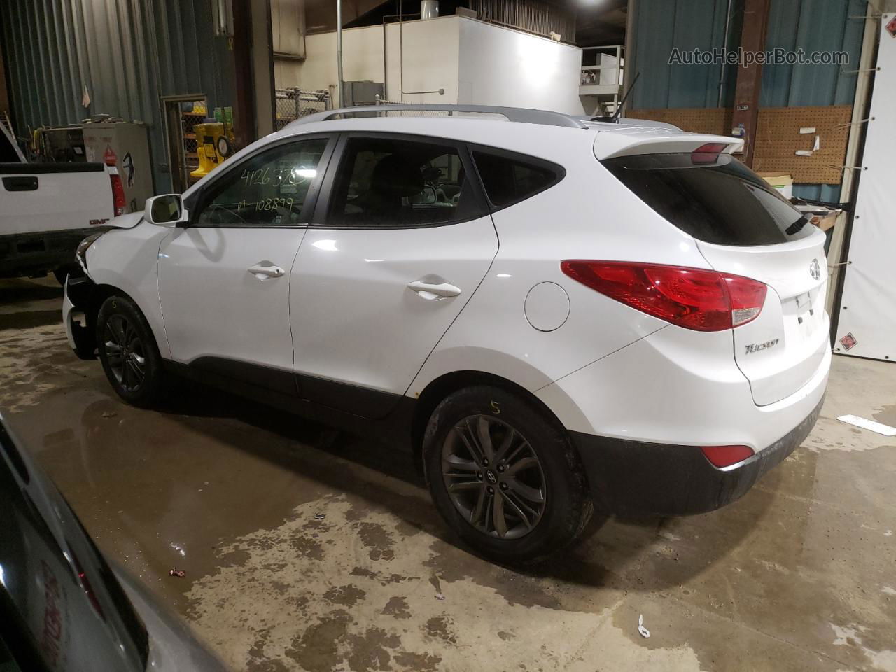 2014 Hyundai Tucson Gls Белый vin: KM8JUCAG6EU904551