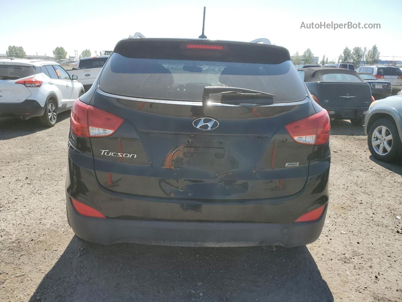 2014 Hyundai Tucson Gls Black vin: KM8JUCAG6EU941308