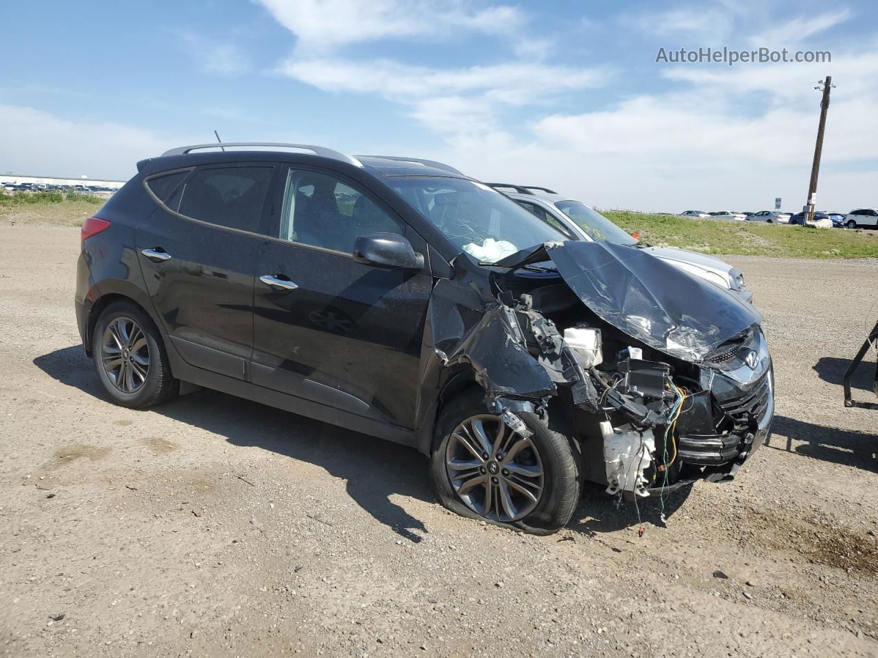 2014 Hyundai Tucson Gls Black vin: KM8JUCAG6EU941308