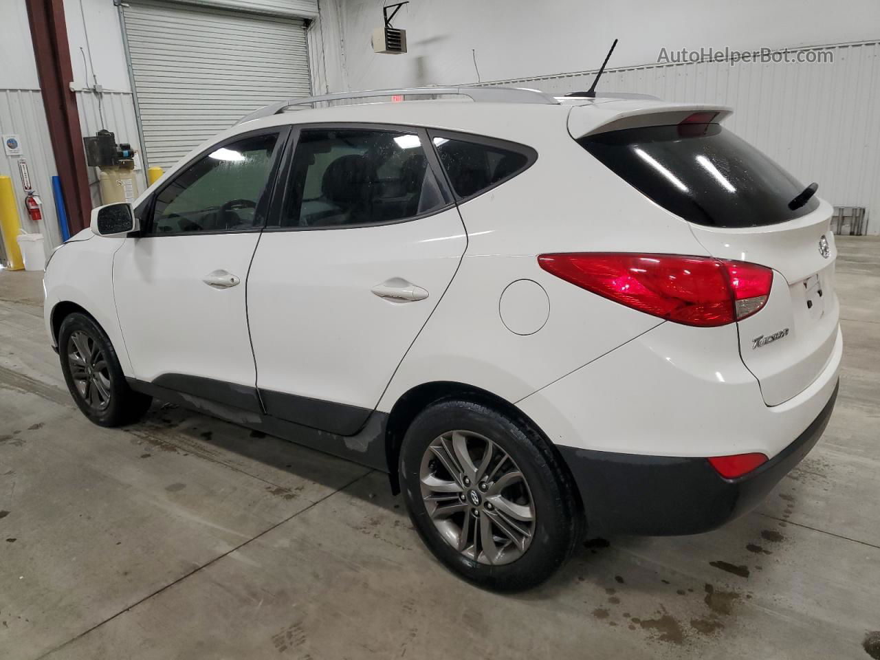 2014 Hyundai Tucson Gls White vin: KM8JUCAG7EU806094