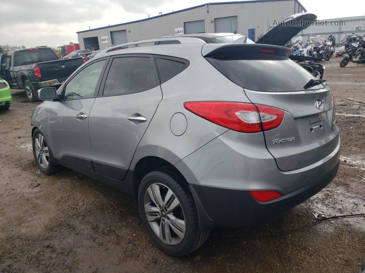 2014 Hyundai Tucson Gls Серебряный vin: KM8JUCAG7EU811683