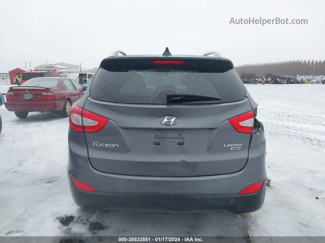 2014 Hyundai Tucson Limited Gray vin: KM8JUCAG7EU826622