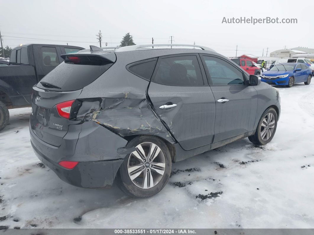 2014 Hyundai Tucson Limited Gray vin: KM8JUCAG7EU826622