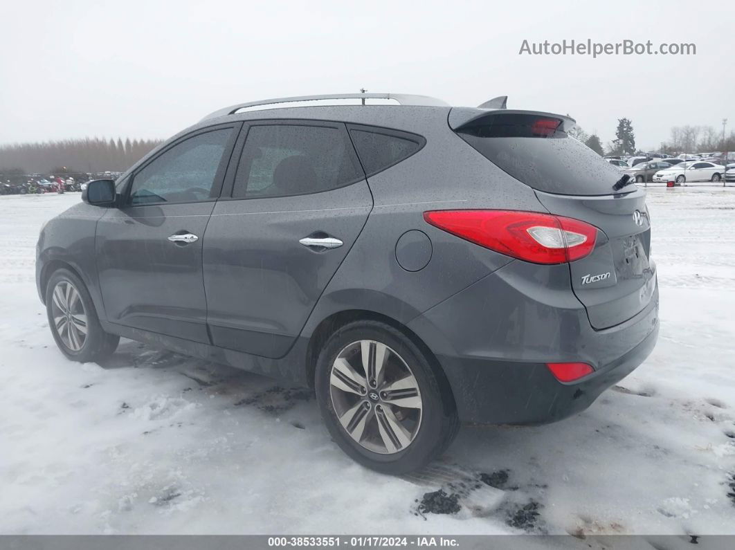 2014 Hyundai Tucson Limited Gray vin: KM8JUCAG7EU826622