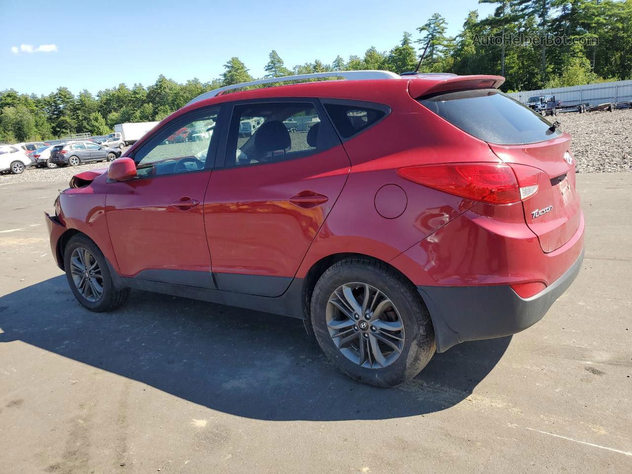 2014 Hyundai Tucson Gls Red vin: KM8JUCAG7EU864237